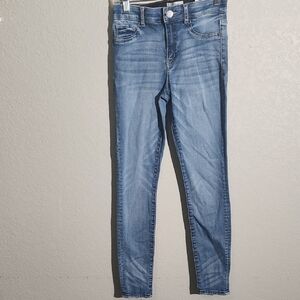 Jolt Jeans Size 3 Blue Ankle Cropped Jegging Jeans Puckering Flaw